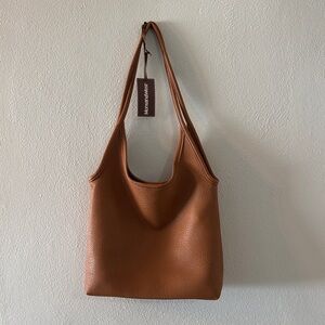 Montana West Brown Leather Tote Bag